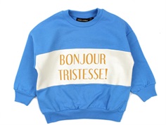 Mini Rodini sweatshirt bonjour tristesse blue
